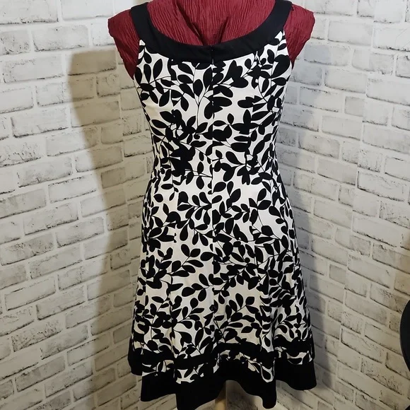 Jones Wear Dress SZ 6 Black/White Dress - Picture 2 of 11